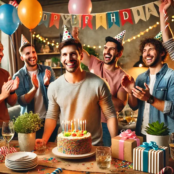 Cheerful men’s birthday celebration images ideas