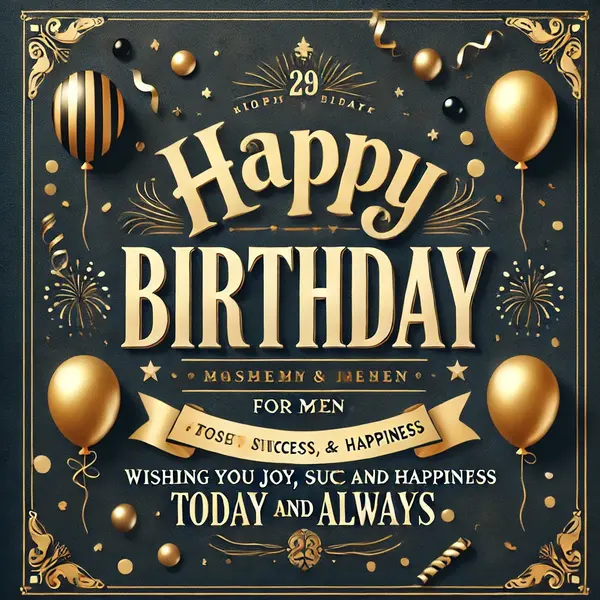 Classic happy birthday quotes for men