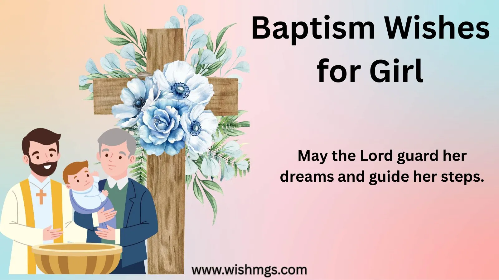 Baptism Wishes for Girl