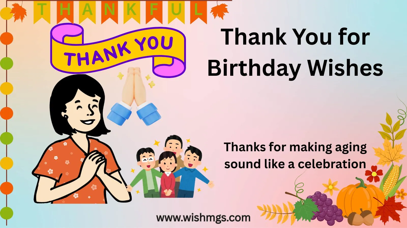 Thank You for Birthday Wishes