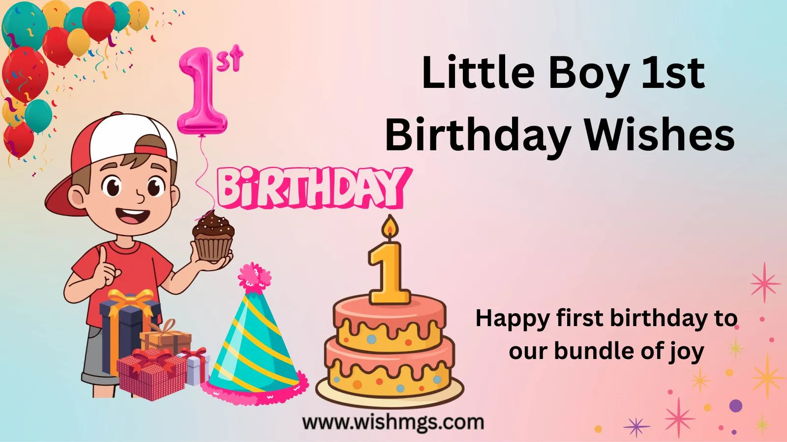 Little Boy 1st Birthday Wishes