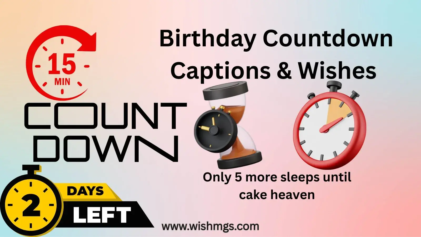 Birthday Countdown Captions & Wishes