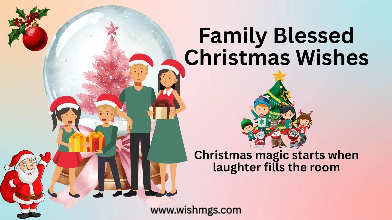 Family Blessed Christmas Wishes