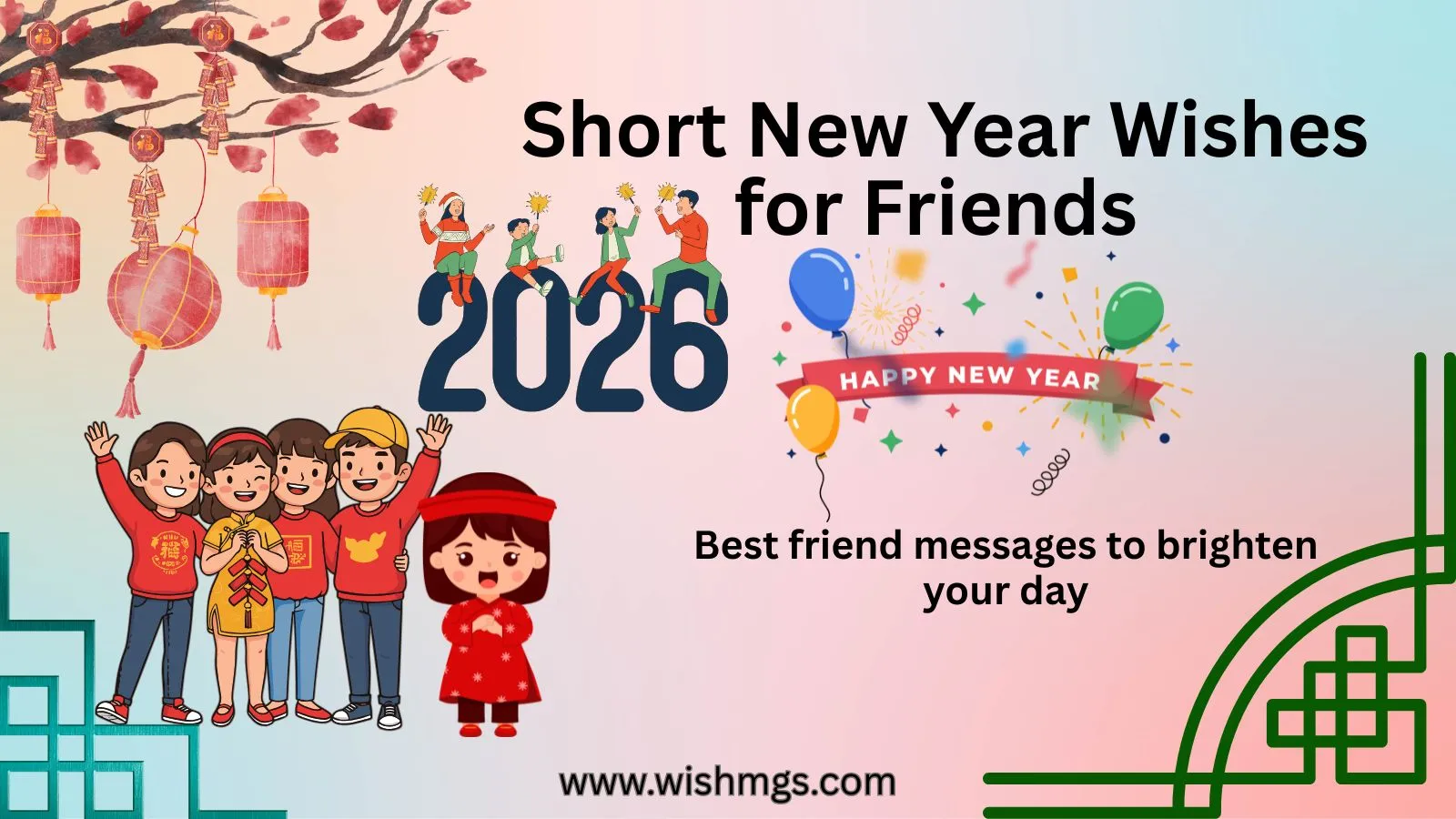 Short New Year Wishes for Friends