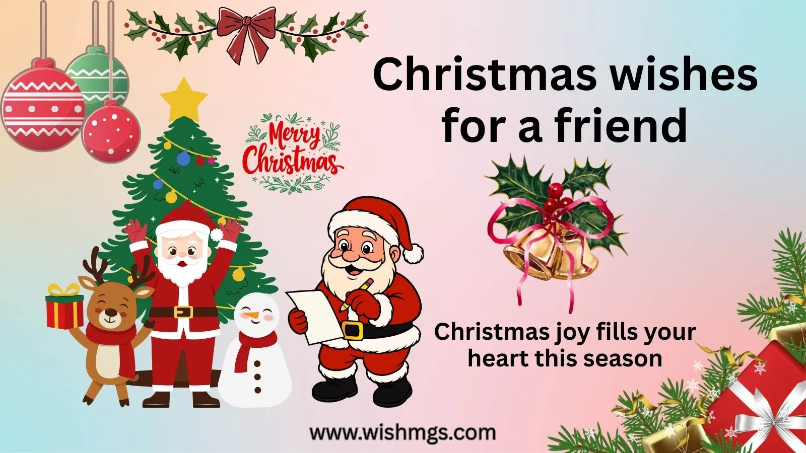 Christmas wishes for a friend