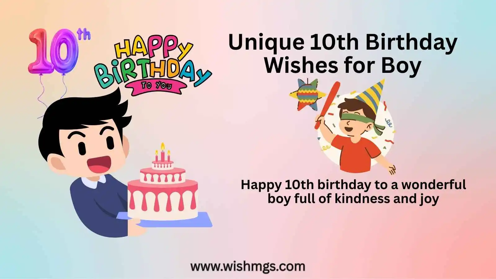 Unique 10th Birthday Wishes for Boy