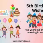 5th Birthday Wishes